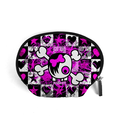 Emo Scene Girl Skull Accessory Pouch (Small) from ArtsNow.com Front