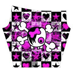 Emo Scene Girl Skull Yoga Cropped Leggings from ArtsNow.com Right