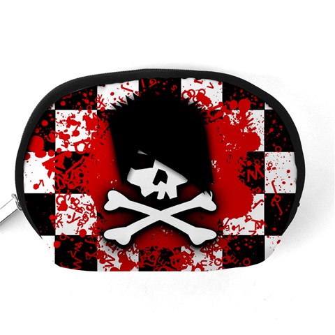 Emo Skull Accessory Pouch (Medium) from ArtsNow.com Back