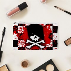 Emo Skull Cosmetic Bag (XS) from ArtsNow.com Front