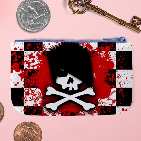 Emo Skull Large Coin Purse from ArtsNow.com Back