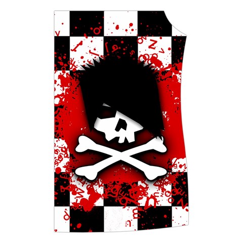 Emo Skull Women s Button Up Vest from ArtsNow.com Front Left