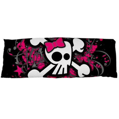 Girly Skull & Crossbones Body Pillow Case Dakimakura (Two Sides) from ArtsNow.com Back