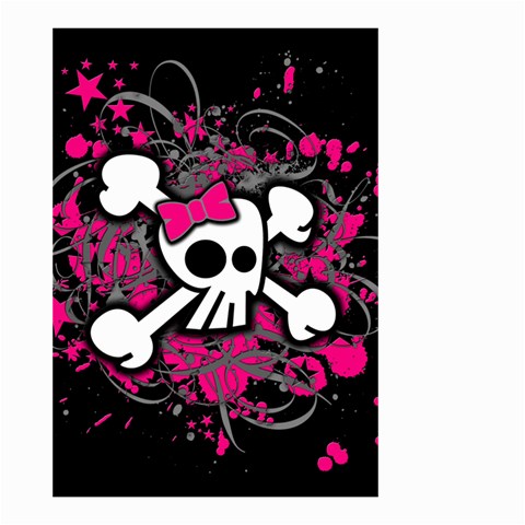 Girly Skull & Crossbones Small Garden Flag (Two Sides) from ArtsNow.com Front