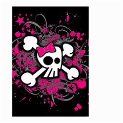 Girly Skull & Crossbones Small Garden Flag (Two Sides) from ArtsNow.com Front