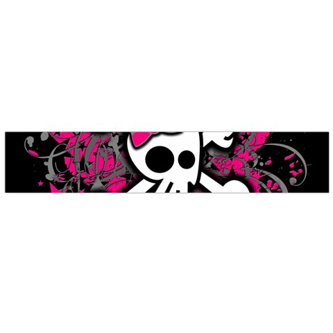 Girly Skull & Crossbones Large Flano Scarf  from ArtsNow.com Front