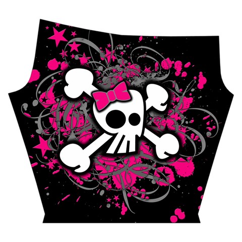 Girly Skull & Crossbones Yoga Cropped Leggings from ArtsNow.com Right