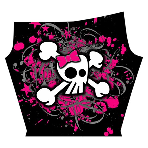 Girly Skull & Crossbones Yoga Cropped Leggings from ArtsNow.com Left