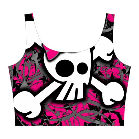 Girly Skull & Crossbones Midi Sleeveless Dress from ArtsNow.com Top Back