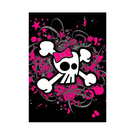 Girly Skull & Crossbones Small Tapestry from ArtsNow.com Front