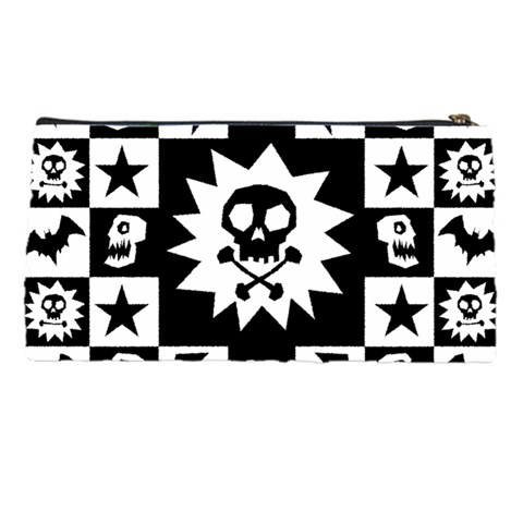 Gothic Punk Skull Pencil Case from ArtsNow.com Back