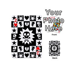 Gothic Punk Skull Playing Cards 54 Designs (Mini) from ArtsNow.com Front - Heart2