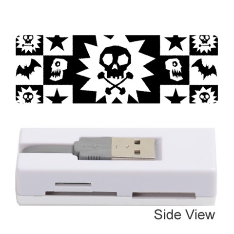 Gothic Punk Skull Memory Card Reader (Stick) from ArtsNow.com Front