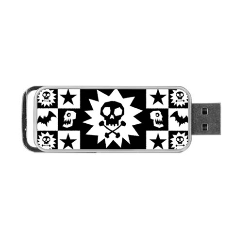 Gothic Punk Skull Portable USB Flash (One Side) from ArtsNow.com Front