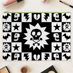 Gothic Punk Skull Cosmetic Bag (XXXL) from ArtsNow.com Front