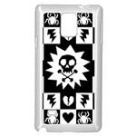 Gothic Punk Skull Samsung Galaxy Note 4 Case (White)