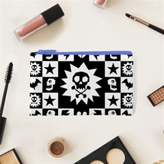 Gothic Punk Skull Cosmetic Bag (XS) from ArtsNow.com Front