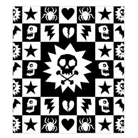 Gothic Punk Skull Duvet Cover (King Size) from ArtsNow.com Duvet Quilt