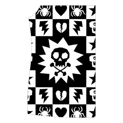 Gothic Punk Skull Women s Button Up Vest from ArtsNow.com Front Right