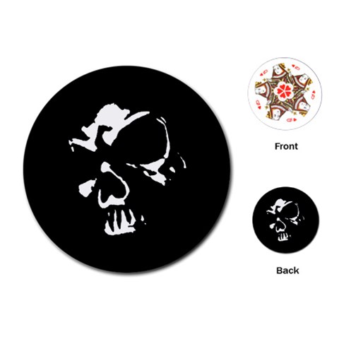 Gothic Skull Playing Cards Single Design (Round) from ArtsNow.com Front