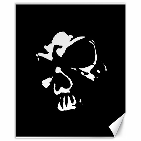 Gothic Skull Canvas 11  x 14  from ArtsNow.com 10.95 x13.48  Canvas - 1