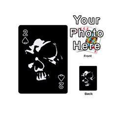 Gothic Skull Playing Cards 54 Designs (Mini) from ArtsNow.com Front - Spade2