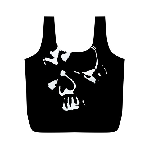 Gothic Skull Full Print Recycle Bag (M) from ArtsNow.com Front