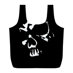 Gothic Skull Full Print Recycle Bag (L) from ArtsNow.com Front