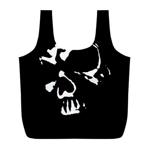 Gothic Skull Full Print Recycle Bag (L) from ArtsNow.com Back