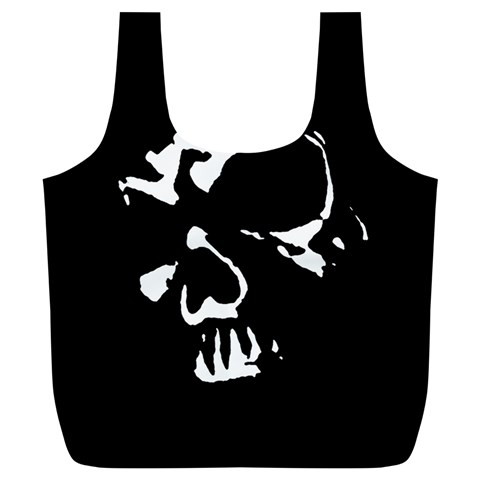 Gothic Skull Full Print Recycle Bag (XL) from ArtsNow.com Front