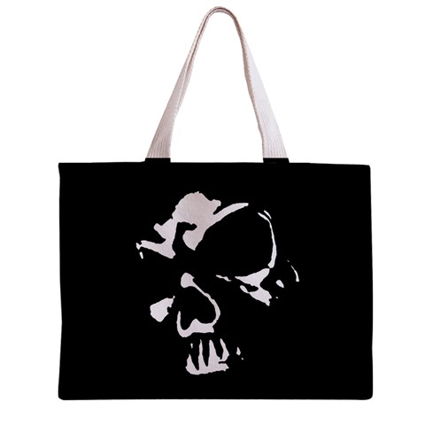 Gothic Skull Zipper Mini Tote Bag from ArtsNow.com Front