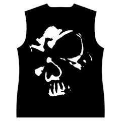 Gothic Skull Women s Button Up Vest from ArtsNow.com Back