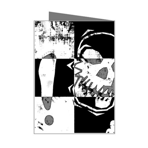 Grunge Skull Mini Greeting Card from ArtsNow.com Right