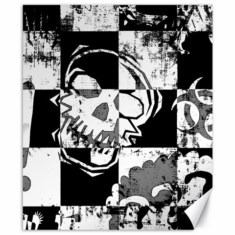 Grunge Skull Canvas 8  x 10  from ArtsNow.com 8.15 x9.66  Canvas - 1