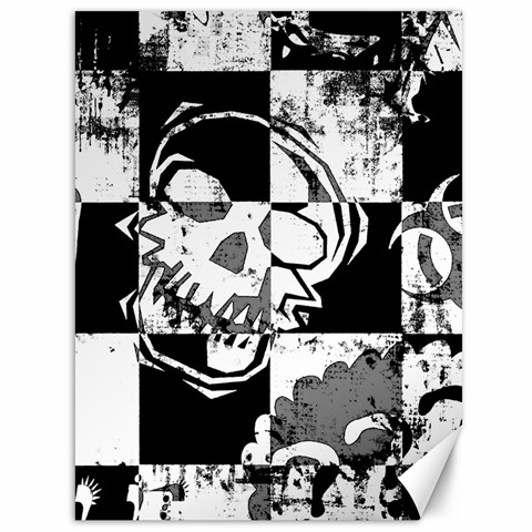 Grunge Skull Canvas 36  x 48  from ArtsNow.com 35.26 x46.15  Canvas - 1