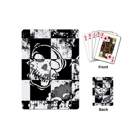 Grunge Skull Playing Cards Single Design (Mini) from ArtsNow.com Back