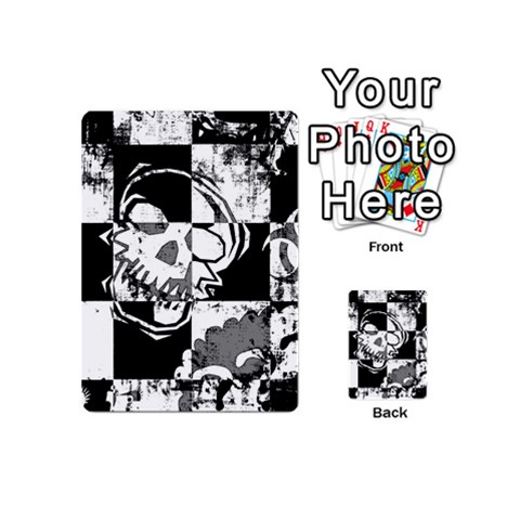 Grunge Skull Playing Cards 54 Designs (Mini) from ArtsNow.com Back