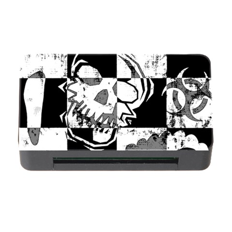 Grunge Skull Memory Card Reader with CF from ArtsNow.com Front