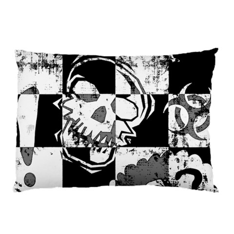 Grunge Skull Pillow Case (Two Sides) from ArtsNow.com Front