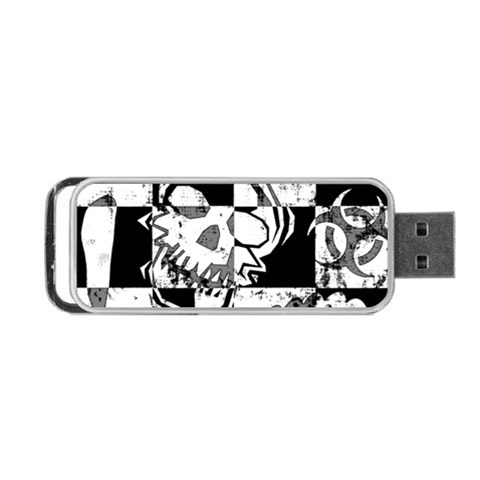 Grunge Skull Portable USB Flash (One Side) from ArtsNow.com Front