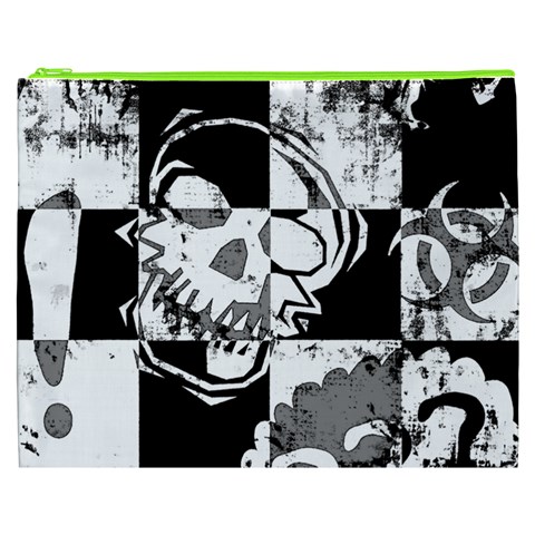 Grunge Skull Cosmetic Bag (XXXL) from ArtsNow.com Front