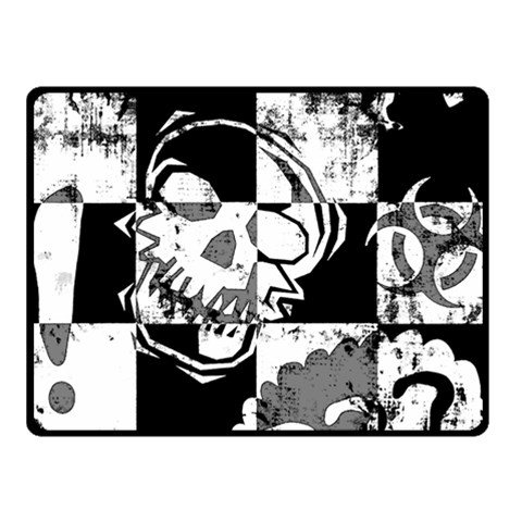 Grunge Skull Double Sided Fleece Blanket (Small) from ArtsNow.com 45 x34  Blanket Back