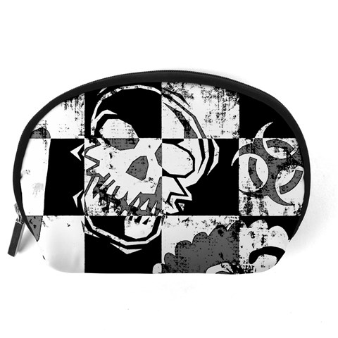 Grunge Skull Accessory Pouch (Large) from ArtsNow.com Back