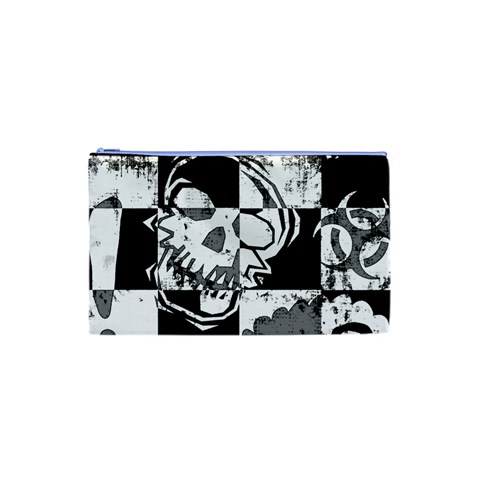 Grunge Skull Cosmetic Bag (XS) from ArtsNow.com Front