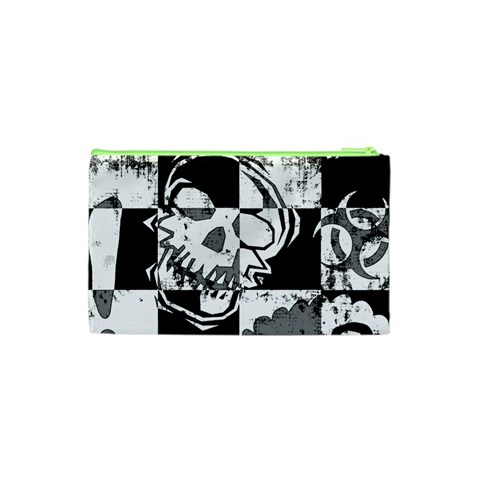 Grunge Skull Cosmetic Bag (XS) from ArtsNow.com Back