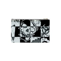 Grunge Skull Cosmetic Bag (XS) from ArtsNow.com Back