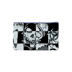 Grunge Skull Cosmetic Bag (XS) from ArtsNow.com Back