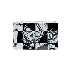 Grunge Skull Cosmetic Bag (XS) from ArtsNow.com Back