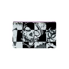 Grunge Skull Cosmetic Bag (XS) from ArtsNow.com Back