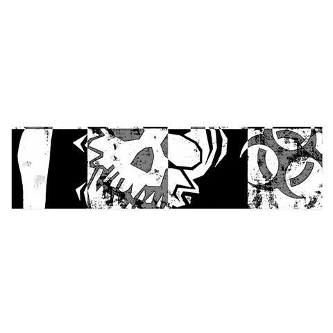 Grunge Skull Satin Scarf (Oblong) from ArtsNow.com Front